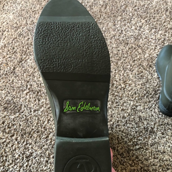 Sam Edelman Tall Rain Boots Riding Boots Ximon Olive Green Size 6M - Picture 5 of 7